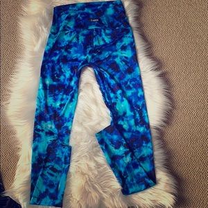 K Deer Medium Leggings Tie Dye Blue